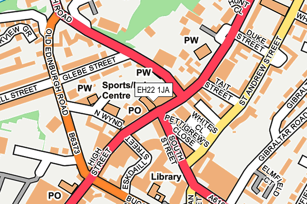 EH22 1JA map - OS OpenMap – Local (Ordnance Survey) EH22 1JA map - OS OpenMap – Local (Ordnance Survey)