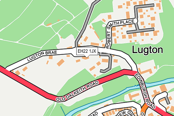 EH22 1JX map - OS OpenMap – Local (Ordnance Survey) EH22 1JX map - OS OpenMap – Local (Ordnance Survey)