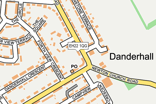 EH22 1QG map - OS OpenMap – Local (Ordnance Survey) EH22 1QG map - OS OpenMap – Local (Ordnance Survey)