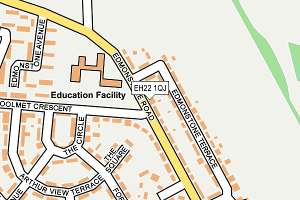 EH22 1QJ map - OS OpenMap – Local (Ordnance Survey) EH22 1QJ map - OS OpenMap – Local (Ordnance Survey)