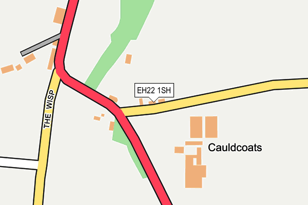 EH22 1SH map - OS OpenMap – Local (Ordnance Survey) EH22 1SH map - OS OpenMap – Local (Ordnance Survey)