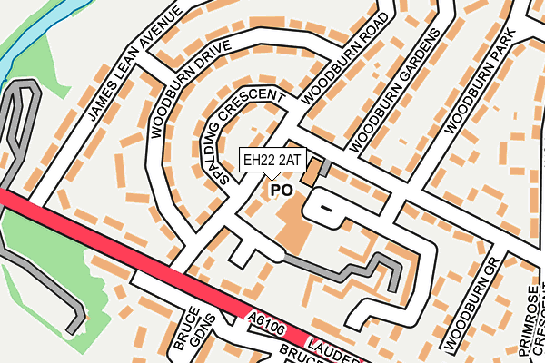 EH22 2AT map - OS OpenMap – Local (Ordnance Survey) EH22 2AT map - OS OpenMap – Local (Ordnance Survey)