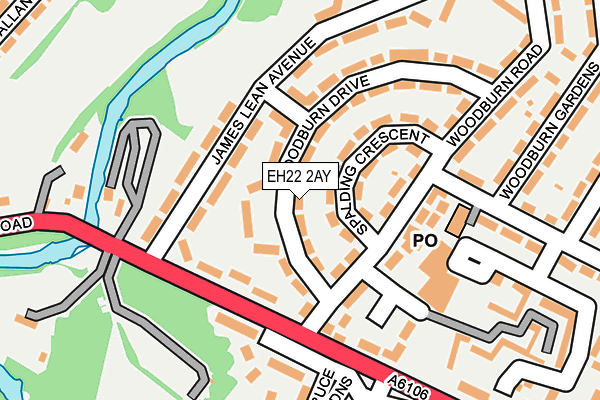 EH22 2AY map - OS OpenMap – Local (Ordnance Survey) EH22 2AY map - OS OpenMap – Local (Ordnance Survey)