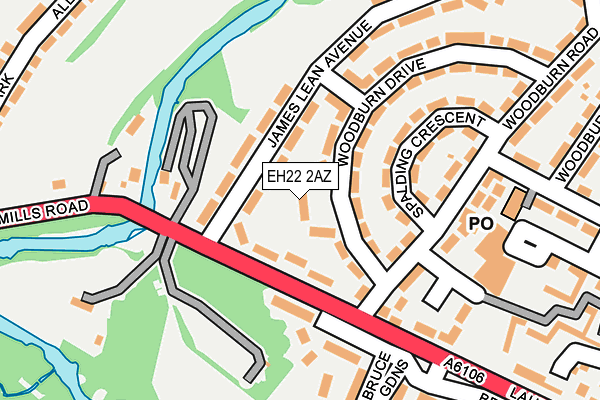 EH22 2AZ map - OS OpenMap – Local (Ordnance Survey) EH22 2AZ map - OS OpenMap – Local (Ordnance Survey)