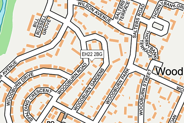 EH22 2BG map - OS OpenMap – Local (Ordnance Survey) EH22 2BG map - OS OpenMap – Local (Ordnance Survey)