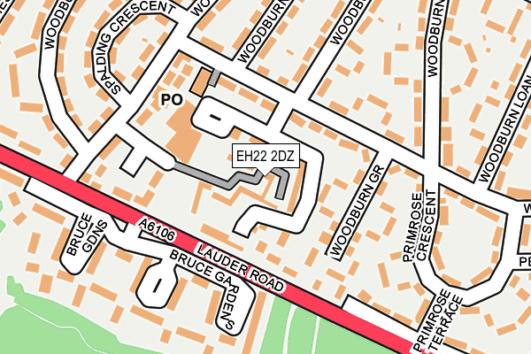 EH22 2DZ map - OS OpenMap – Local (Ordnance Survey) EH22 2DZ map - OS OpenMap – Local (Ordnance Survey)