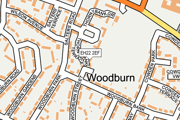 EH22 2EF map - OS OpenMap – Local (Ordnance Survey) EH22 2EF map - OS OpenMap – Local (Ordnance Survey)