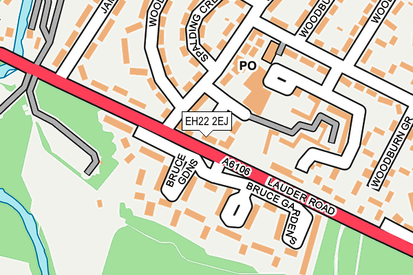EH22 2EJ map - OS OpenMap – Local (Ordnance Survey) EH22 2EJ map - OS OpenMap – Local (Ordnance Survey)