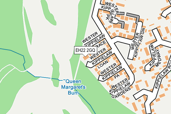 EH22 2GQ map - OS OpenMap – Local (Ordnance Survey) EH22 2GQ map - OS OpenMap – Local (Ordnance Survey)