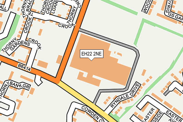 EH22 2NE map - OS OpenMap – Local (Ordnance Survey) EH22 2NE map - OS OpenMap – Local (Ordnance Survey)