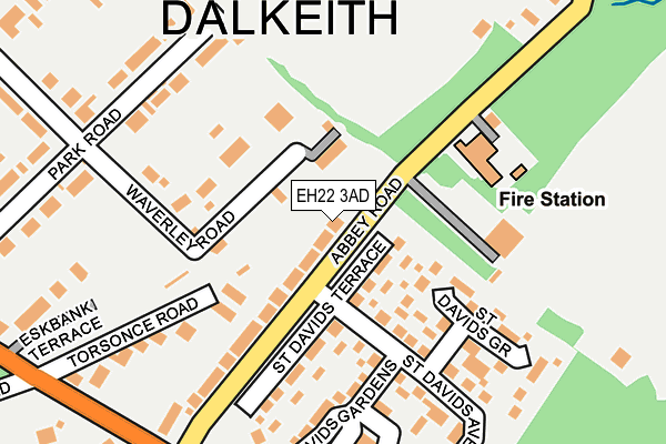 EH22 3AD map - OS OpenMap – Local (Ordnance Survey) EH22 3AD map - OS OpenMap – Local (Ordnance Survey)