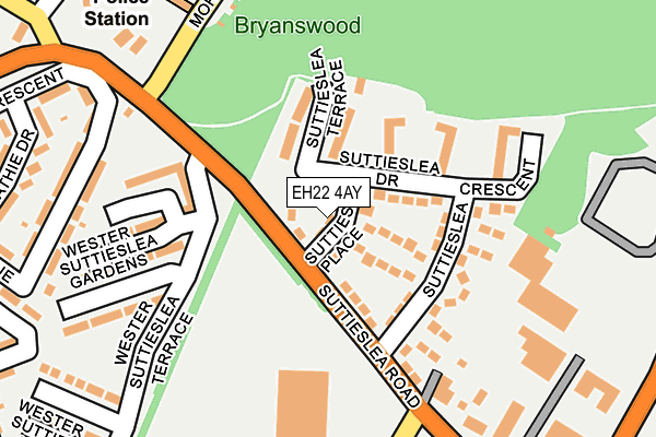 EH22 4AY map - OS OpenMap – Local (Ordnance Survey) EH22 4AY map - OS OpenMap – Local (Ordnance Survey)