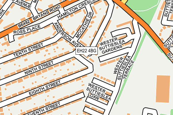 EH22 4BG map - OS OpenMap – Local (Ordnance Survey) EH22 4BG map - OS OpenMap – Local (Ordnance Survey)