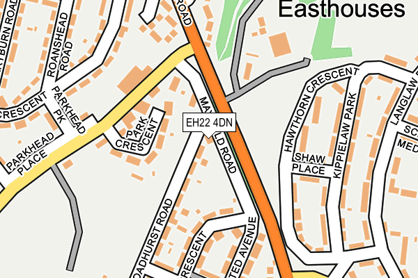 EH22 4DN map - OS OpenMap – Local (Ordnance Survey) EH22 4DN map - OS OpenMap – Local (Ordnance Survey)