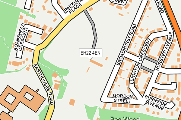 EH22 4EN map - OS OpenMap – Local (Ordnance Survey) EH22 4EN map - OS OpenMap – Local (Ordnance Survey)