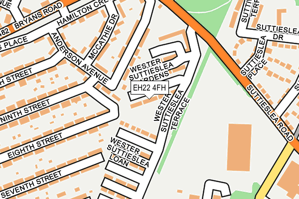 EH22 4FH map - OS OpenMap – Local (Ordnance Survey) EH22 4FH map - OS OpenMap – Local (Ordnance Survey)