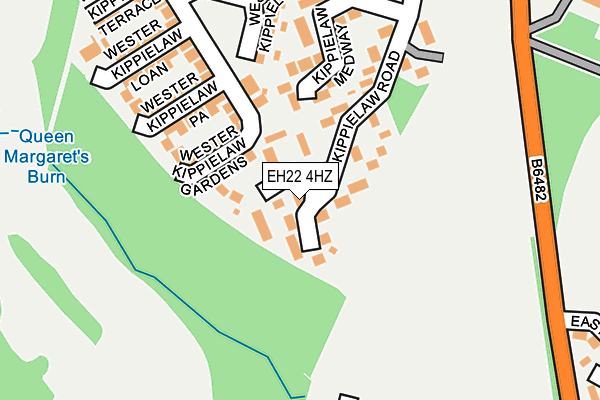 EH22 4HZ map - OS OpenMap – Local (Ordnance Survey) EH22 4HZ map - OS OpenMap – Local (Ordnance Survey)