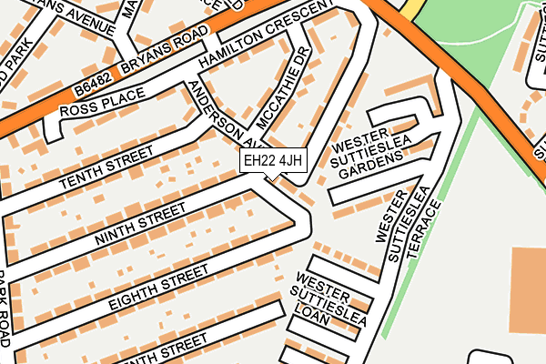 EH22 4JH map - OS OpenMap – Local (Ordnance Survey) EH22 4JH map - OS OpenMap – Local (Ordnance Survey)