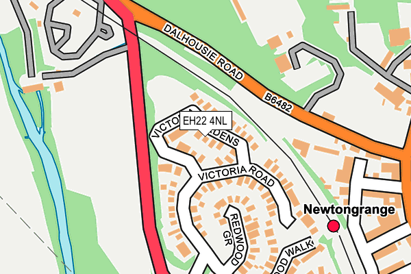 EH22 4NL map - OS OpenMap – Local (Ordnance Survey) EH22 4NL map - OS OpenMap – Local (Ordnance Survey)