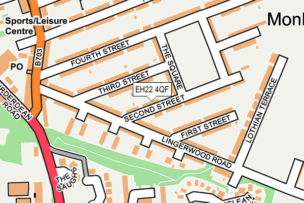 EH22 4QF map - OS OpenMap – Local (Ordnance Survey) EH22 4QF map - OS OpenMap – Local (Ordnance Survey)