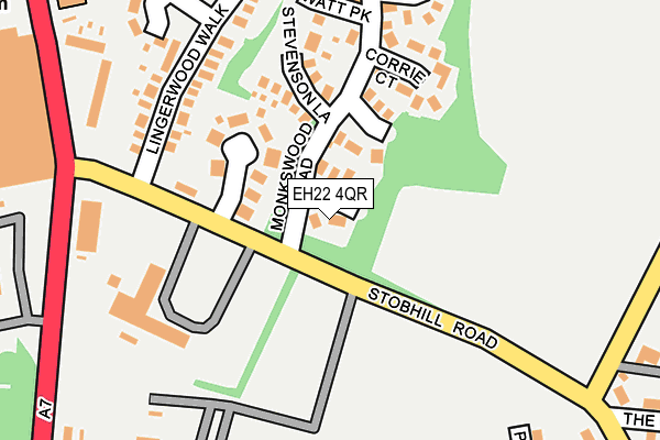 EH22 4QR map - OS OpenMap – Local (Ordnance Survey) EH22 4QR map - OS OpenMap – Local (Ordnance Survey)