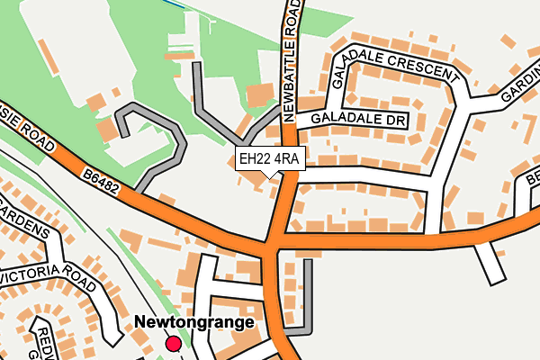 EH22 4RA map - OS OpenMap – Local (Ordnance Survey) EH22 4RA map - OS OpenMap – Local (Ordnance Survey)
