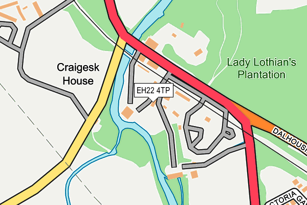 EH22 4TP map - OS OpenMap – Local (Ordnance Survey) EH22 4TP map - OS OpenMap – Local (Ordnance Survey)