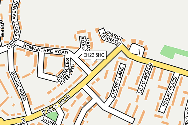 EH22 5HQ map - OS OpenMap – Local (Ordnance Survey) EH22 5HQ map - OS OpenMap – Local (Ordnance Survey)