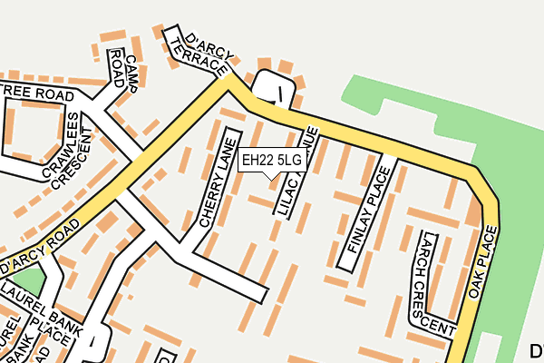 EH22 5LG map - OS OpenMap – Local (Ordnance Survey) EH22 5LG map - OS OpenMap – Local (Ordnance Survey)