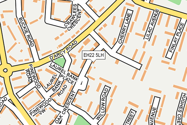 EH22 5LH map - OS OpenMap – Local (Ordnance Survey) EH22 5LH map - OS OpenMap – Local (Ordnance Survey)