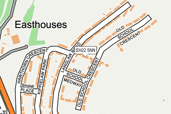 EH22 5NN map - OS OpenMap – Local (Ordnance Survey) EH22 5NN map - OS OpenMap – Local (Ordnance Survey)
