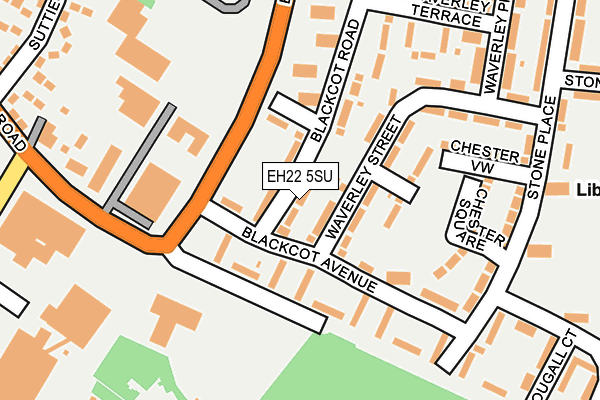 EH22 5SU map - OS OpenMap – Local (Ordnance Survey) EH22 5SU map - OS OpenMap – Local (Ordnance Survey)