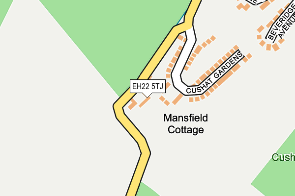 EH22 5TJ map - OS OpenMap – Local (Ordnance Survey) EH22 5TJ map - OS OpenMap – Local (Ordnance Survey)