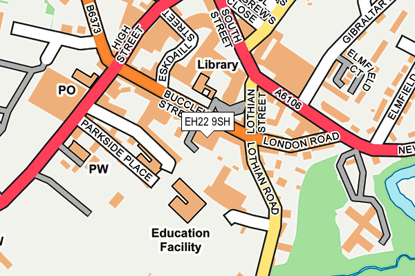 EH22 9SH map - OS OpenMap – Local (Ordnance Survey) EH22 9SH map - OS OpenMap – Local (Ordnance Survey)
