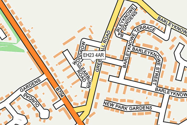 EH23 4AR map - OS OpenMap – Local (Ordnance Survey) EH23 4AR map - OS OpenMap – Local (Ordnance Survey)