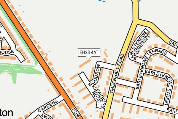 EH23 4AT map - OS OpenMap – Local (Ordnance Survey) EH23 4AT map - OS OpenMap – Local (Ordnance Survey)