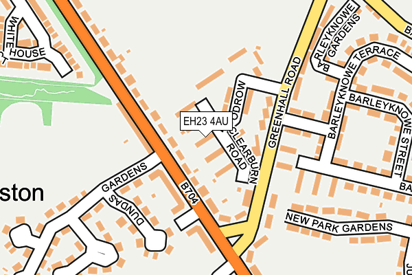EH23 4AU map - OS OpenMap – Local (Ordnance Survey) EH23 4AU map - OS OpenMap – Local (Ordnance Survey)
