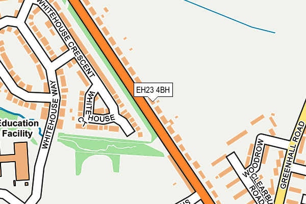 EH23 4BH map - OS OpenMap – Local (Ordnance Survey) EH23 4BH map - OS OpenMap – Local (Ordnance Survey)