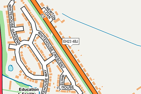 EH23 4BJ map - OS OpenMap – Local (Ordnance Survey) EH23 4BJ map - OS OpenMap – Local (Ordnance Survey)