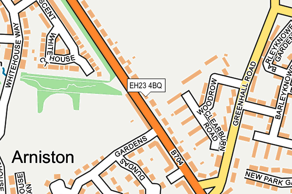 EH23 4BQ map - OS OpenMap – Local (Ordnance Survey) EH23 4BQ map - OS OpenMap – Local (Ordnance Survey)