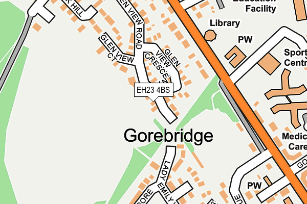 EH23 4BS map - OS OpenMap – Local (Ordnance Survey)