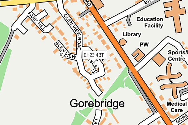 EH23 4BT map - OS OpenMap – Local (Ordnance Survey) EH23 4BT map - OS OpenMap – Local (Ordnance Survey)