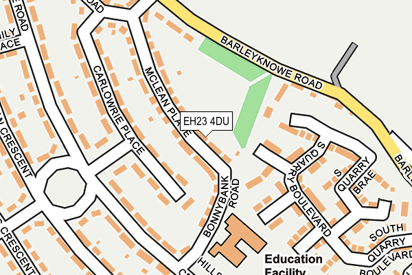 EH23 4DU map - OS OpenMap – Local (Ordnance Survey) EH23 4DU map - OS OpenMap – Local (Ordnance Survey)