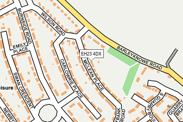 EH23 4DX map - OS OpenMap – Local (Ordnance Survey) EH23 4DX map - OS OpenMap – Local (Ordnance Survey)