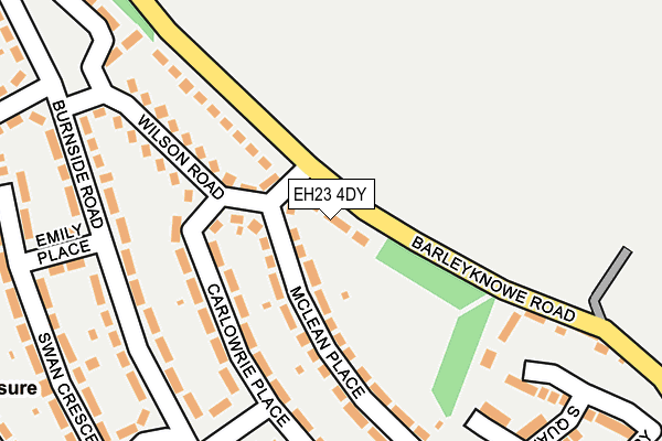 EH23 4DY map - OS OpenMap – Local (Ordnance Survey)