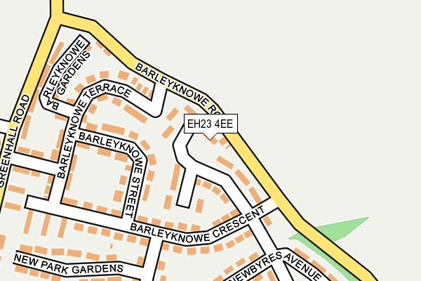 EH23 4EE map - OS OpenMap – Local (Ordnance Survey) EH23 4EE map - OS OpenMap – Local (Ordnance Survey)