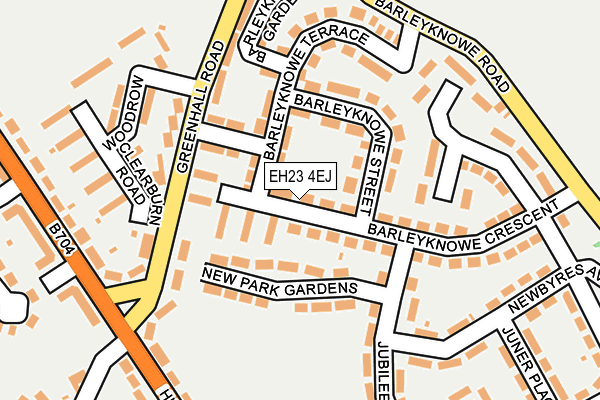 EH23 4EJ map - OS OpenMap – Local (Ordnance Survey) EH23 4EJ map - OS OpenMap – Local (Ordnance Survey)