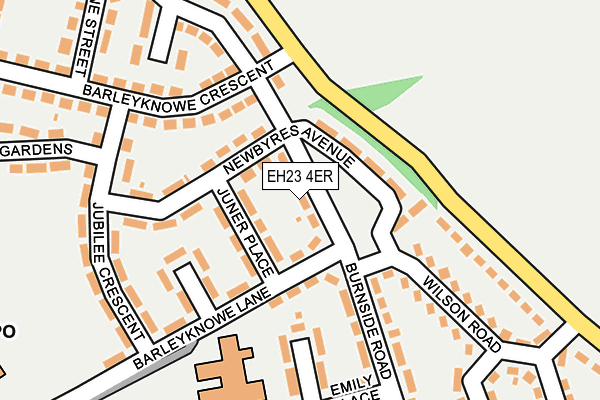 EH23 4ER map - OS OpenMap – Local (Ordnance Survey) EH23 4ER map - OS OpenMap – Local (Ordnance Survey)