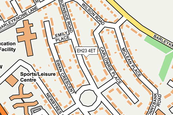 EH23 4ET map - OS OpenMap – Local (Ordnance Survey) EH23 4ET map - OS OpenMap – Local (Ordnance Survey)