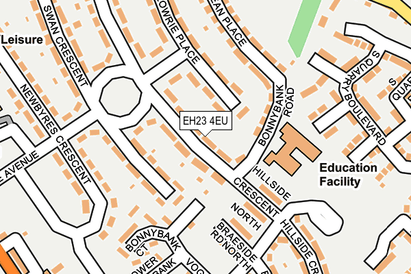 EH23 4EU map - OS OpenMap – Local (Ordnance Survey) EH23 4EU map - OS OpenMap – Local (Ordnance Survey)